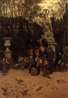 Tissot, James - Beating the Retreat in the Tuileries Gardens
